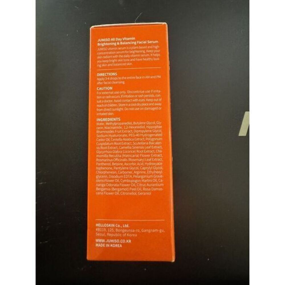 JUMISO All Day Vitamin Brightening &‎ Balancing Facial Serum 30ml Fresh Vitamin - Picture 4 of 6